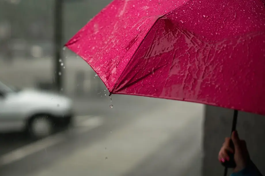 Red umbrella